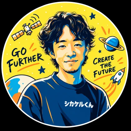 株式会社SHIKAKERU 代表 中川航輝のイラスト（シカケルくん）